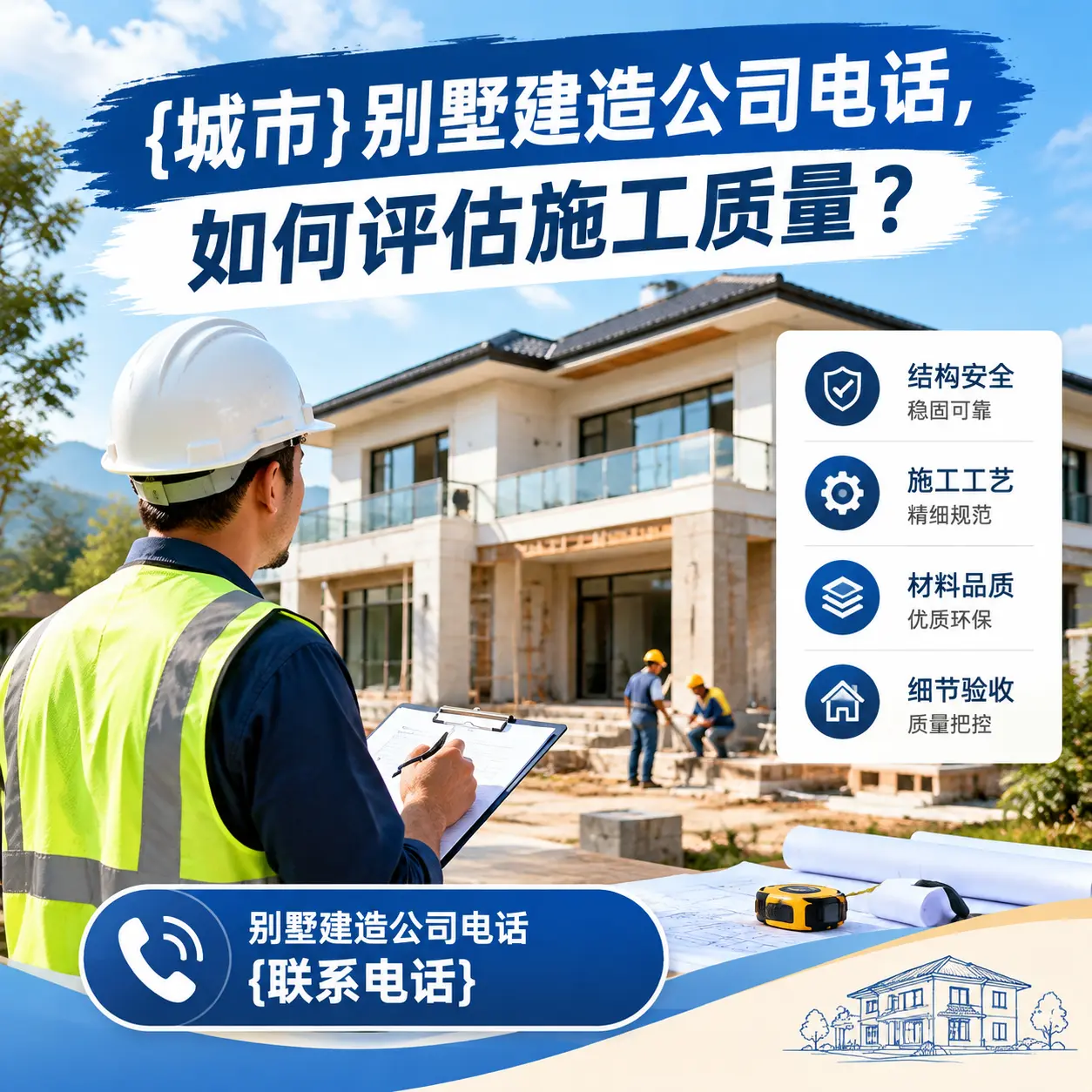 修文别墅建造公司电话，如何评估施工质量？