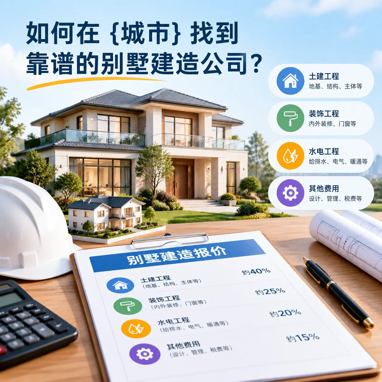 如何在 修文 找到靠谱的别墅建造公司？