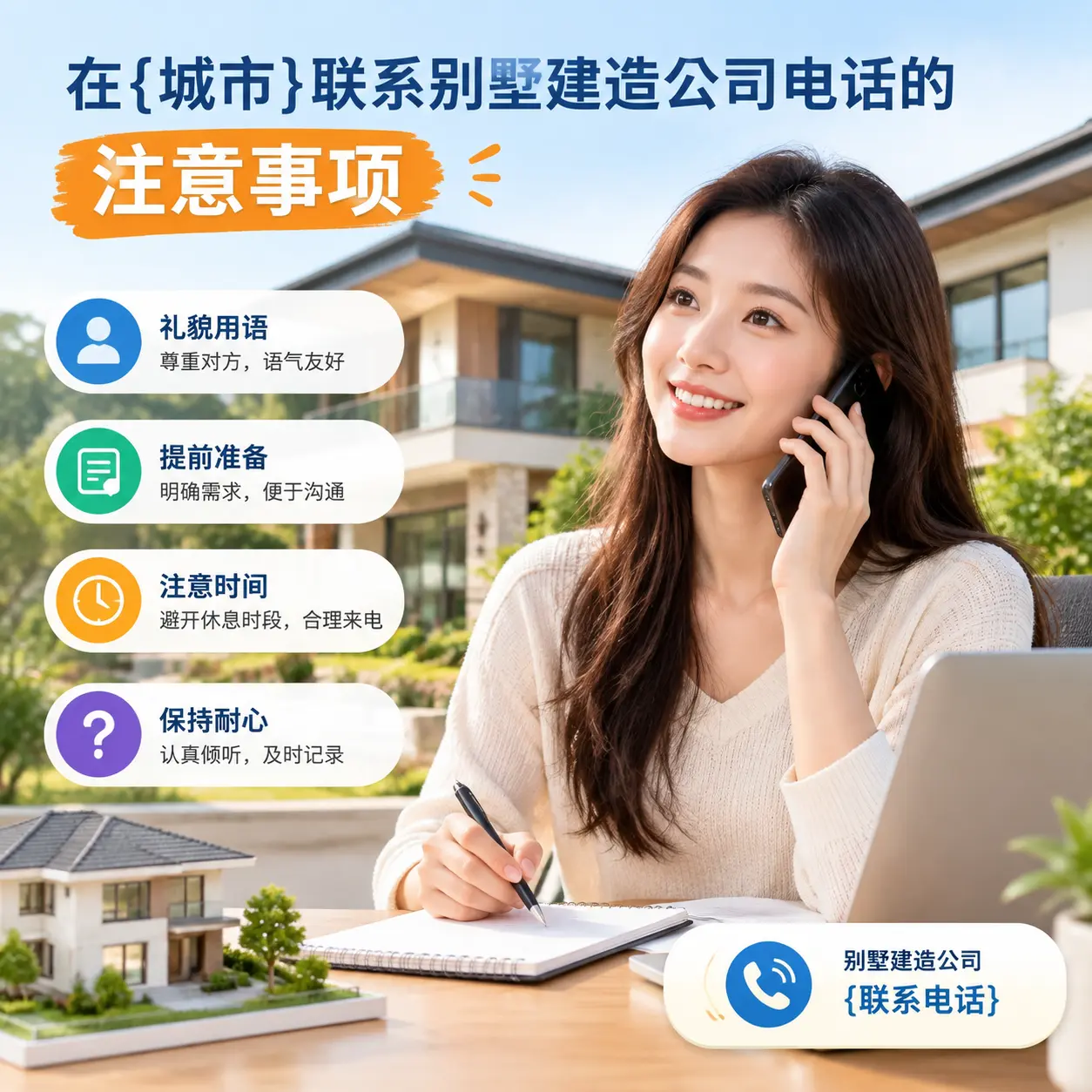 在修文联系别墅建造公司电话的注意事项